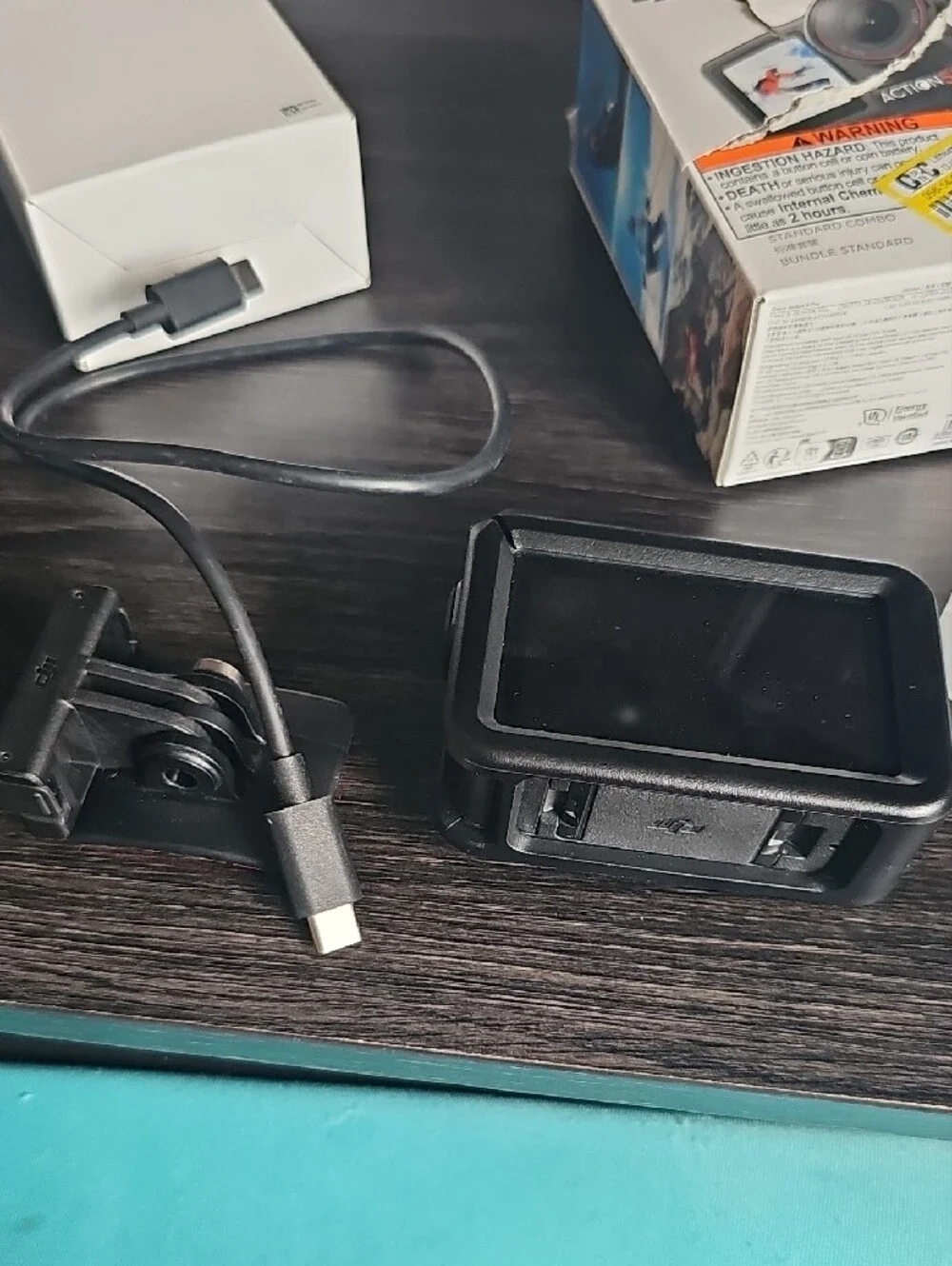 DJI Action5S Black Portable Action Camera with Mounts